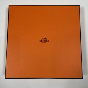 Authentic Hermes Paris Orange Sellier EMPTY BOX 7.75 x 7.75 x 1.75 Gift READ